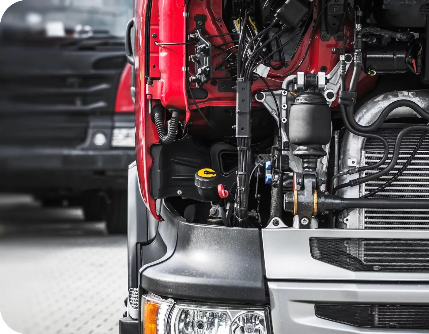 ISUZU truck engine detail